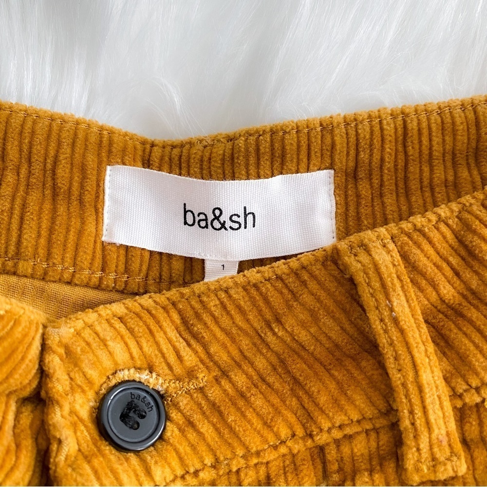 ba&sh Mustard Yellow Corduroy Wide Leg Pants - Picture 10 of 16